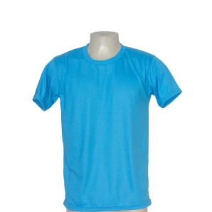 Camisa Poliéster Tradicional Azul Neon