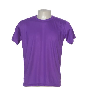 Camisa Poliéster Tradicional Roxo Neon