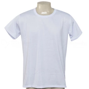 Camiseta Poliéster Tradicional Branca
