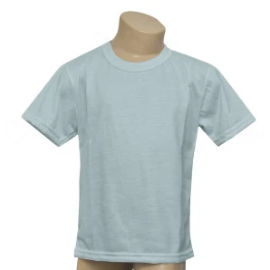 Camiseta Poliéster Tradicional Azul Infantil