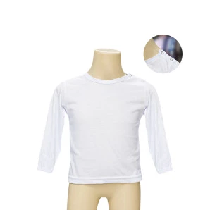 Camiseta Poliéster Tradicional Manga Longa Veste 1