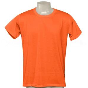 Camisa Poliéster Tradicional Laranja Neon