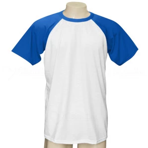 Camiseta Raglan Manga Azul