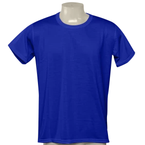 Camisa Poliéster Tradicional Azul Royal