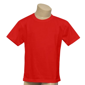 CAMISA INFANTIL VERMELHA POLIESTER