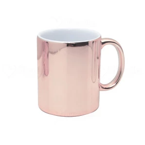 Caneca Ceramica Cromada Rose