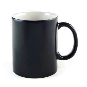 CANECA MAGICA PRETA BRILHOSA 325 ML
