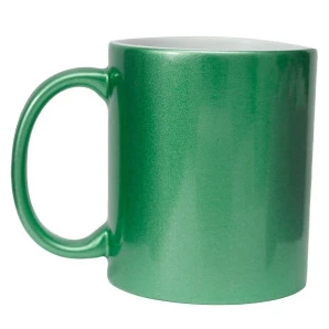 CANECA VERDE PEROLADA - 325 ML