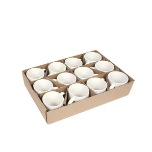 Caneca Cerâmica Branca Importada PREMIUM 325 ML 12 Un