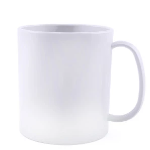 Caneca Plástica Para Sublimação Branca