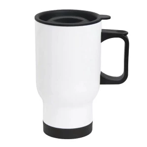 CANECA INOX 450 ML- BRANCA