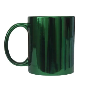 Caneca Ceramica Cromada verde