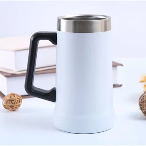 CANECA TÉRMICA INOX 710ML- BRANCA
