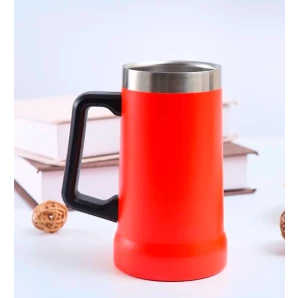 CANECA TÉRMICA INOX 710ML- VERMELHA
