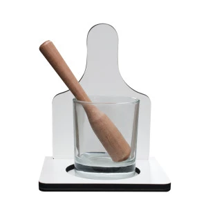 KIT Caipirinha C/ Socador e Copo De Vidro