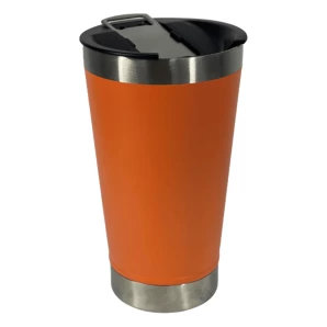 Copo Térmico Inox LARANJA C/ Abridor de Garrafa