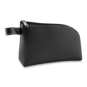 NECESSAIRE PEQUENA EM COURO SINTETICO- PRETA