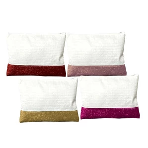NECESSAIRE BRANCA C/ BARRA GLITTER 