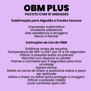 Papel OBM Plus - A3 - Pacote c/ 10 Un. 