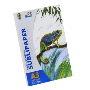 PAPEL SUBLIMATICO LIVE SUB -A3 -100 FOLHAS