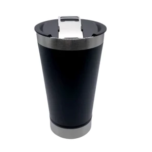 Copo Térmico Inox PRETO C/ Abridor de Garrafa
