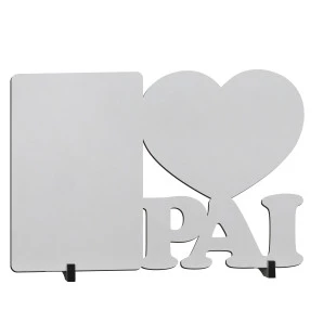 MDF PAI CORAÇÃO 20x28 C/ SUPORTE