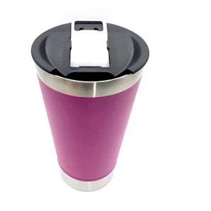 Copo Térmico Inox ROXO C/ Abridor de Garrafa