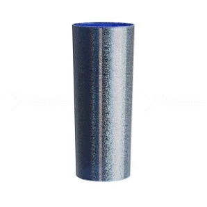 Copo Long Drink | Metalizado Prata Int. Azul Neon