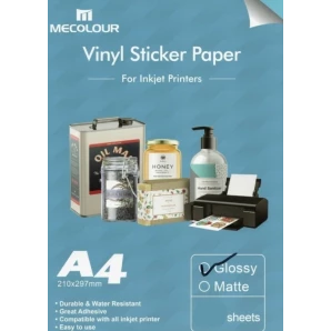 Vinil Adesivo Branco Sublimático A4 C/ 20unidades