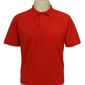 Camisa Polo Masculina Vermelha TECIDO PIQUET